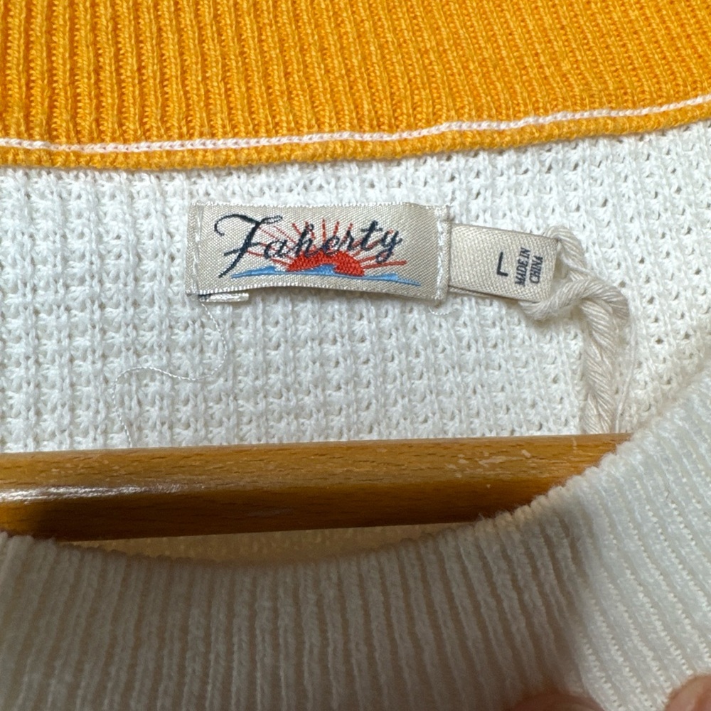 Faherty Throwback Stripe Pullover Sweatshirt Swea… - image 4